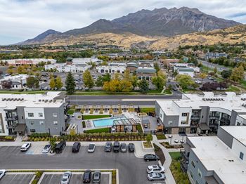 Aerial frame of property